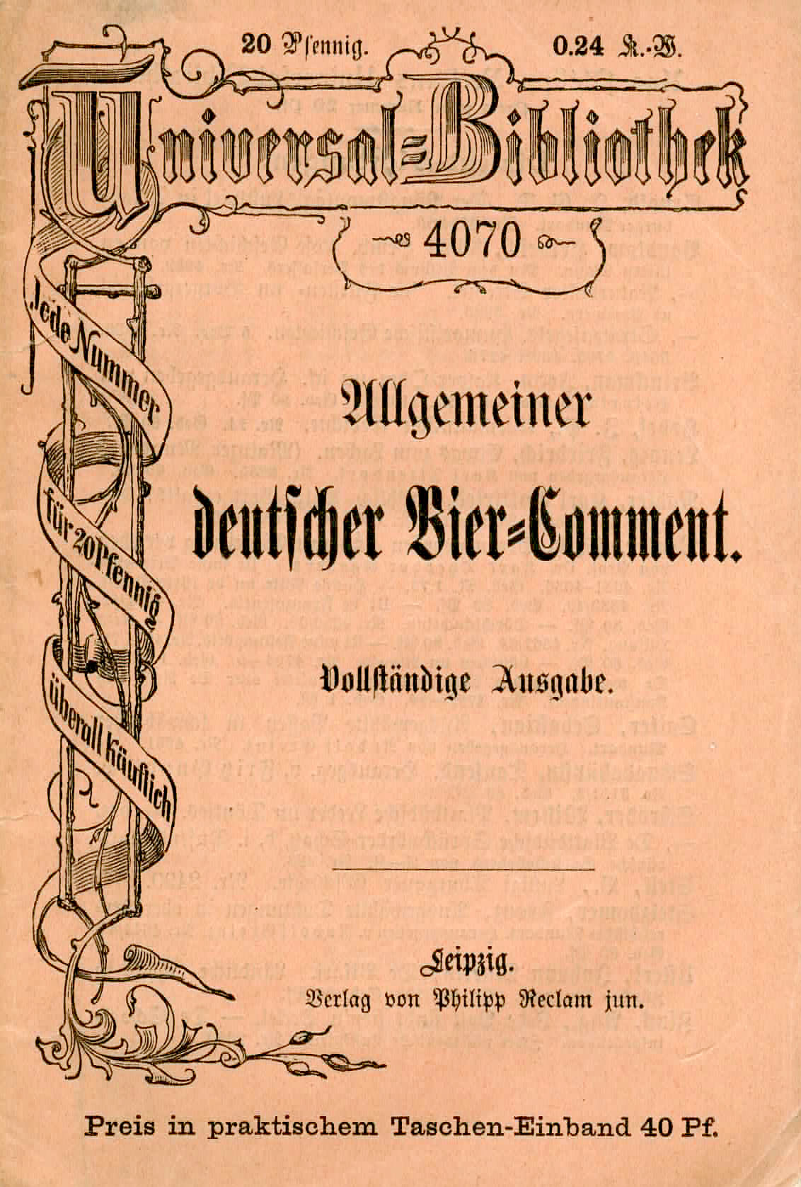 Allgemeiner deutscher Bier - Comment - Gerlach, Dr. A.